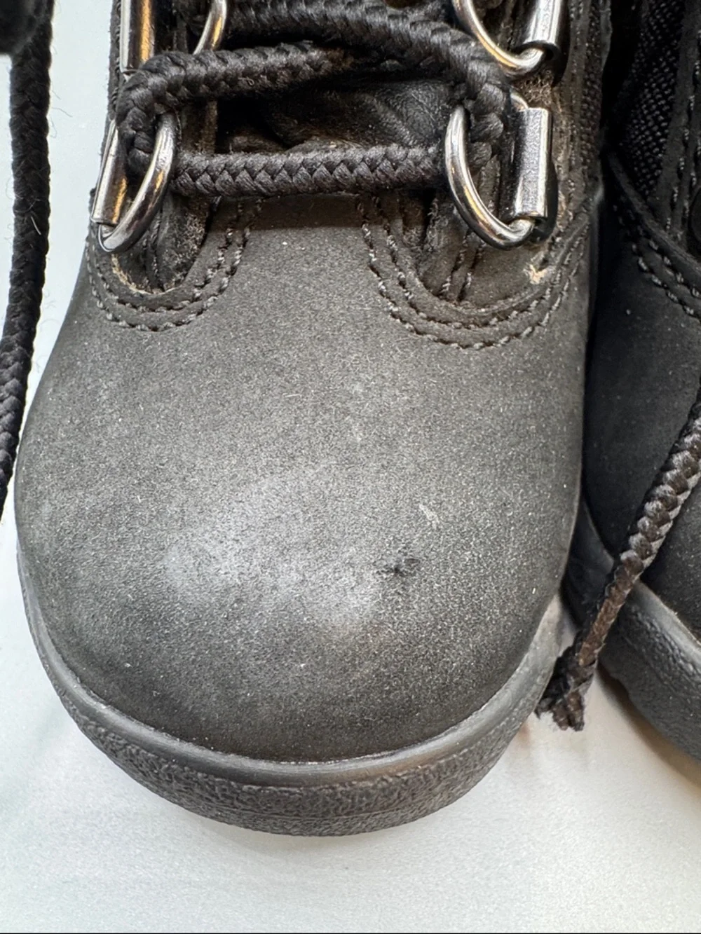 Timberland Kids Black Lace-Up Outdoor Boot, size 5